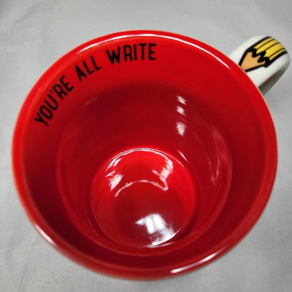Our Name Is Mud #1 TEACHER Never No. 2 MUG 14 oz Lorrie Veasey All Write Pencils - Picture 7 of 11
